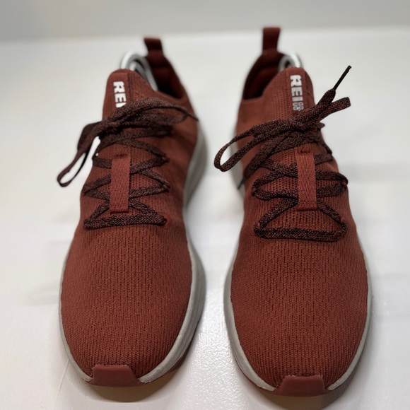 REI Co-op Women’s Knit Athletic Sneakers Rust Red Size 8 Lightweight Comfort - Picture 3 of 11